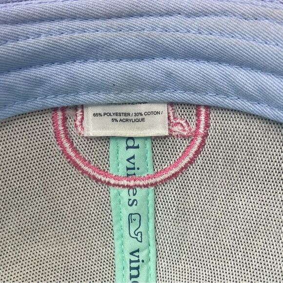Vineyard Vines Hat Cap Strap Back Sherpa Whale Dot Trucker Pink RARE main image 7